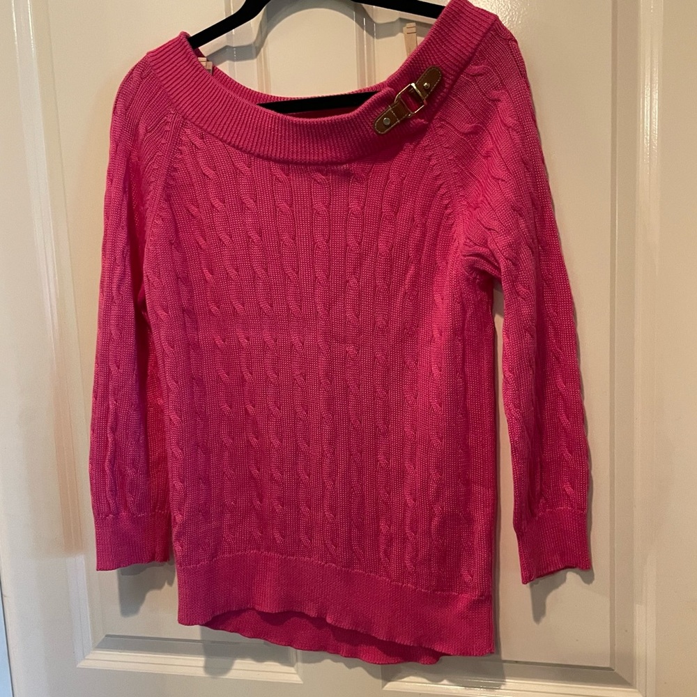 Lauren by Ralph Lauren hot pink sweater